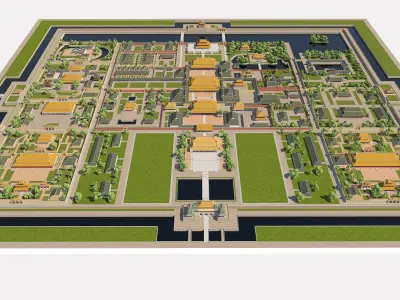 Hue Imperial City - Dai Noi Hue 3D 3D model