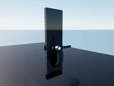 Lock1 tv stand Low-poly 3D model