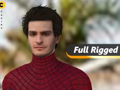 Andrew Garfield from Spideman No Way Home 3D model 3D model