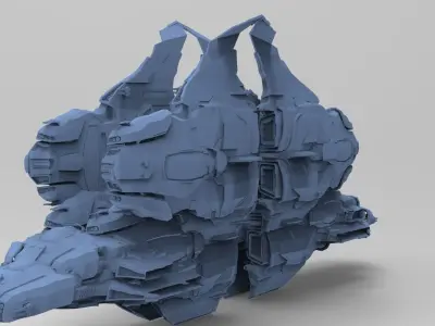 Space Roamer Mining laser craft 10 3D model