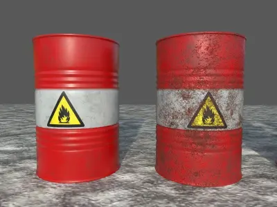Metal Barrel 3d model 3D model