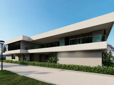 Casa Scene-villa-modern house 3D model 39