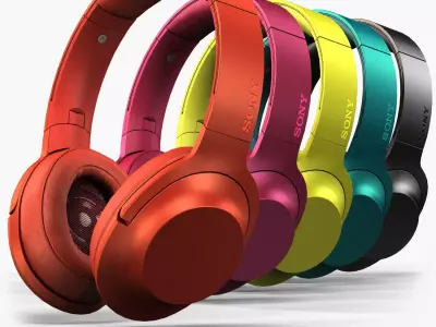 Sony MDR-100AAP headphones Low-poly 3D model