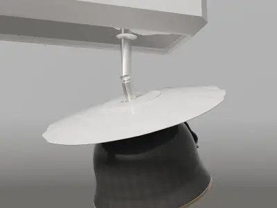 illuminator light fixture with four lights 3D model
