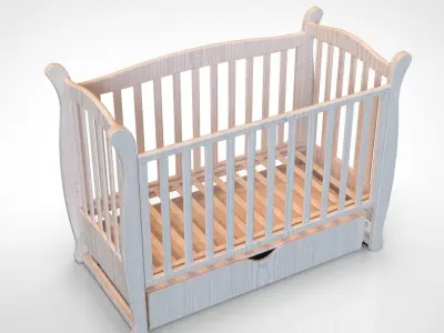 Baby cot 3D model