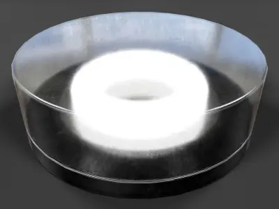 Bathroom Ceiling Light V01 - Low Poly Low-poly 3D model