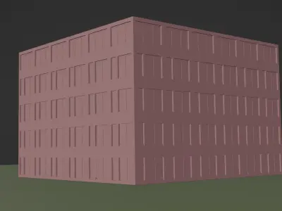 Building 3 Low-poly 3D model purchase