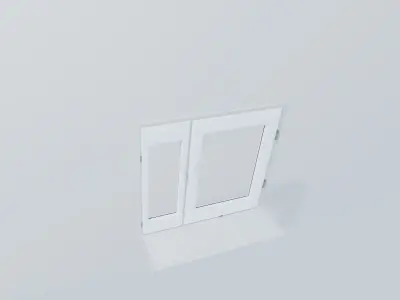 ordinary double-glazed window Free 3D model