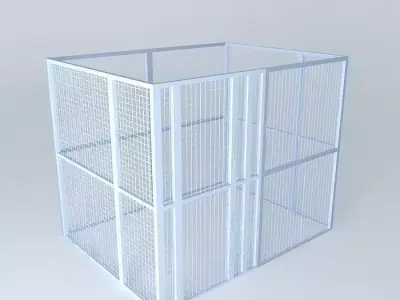 Wire Mesh Cage for Data Center Colocation 3D model