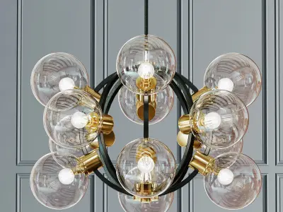 Atomi Sputnik Chandelier 3D Model Pack