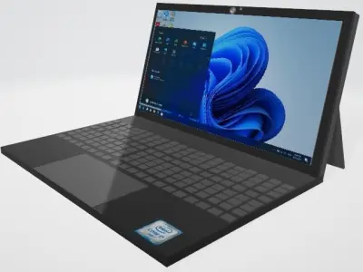 Microsoft Surface Pro 8 with Windows 11 3D model