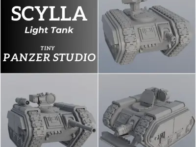Scylla Light Tank Sentinel 3D print model