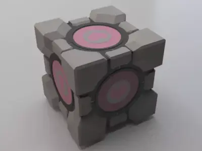 Cube Companion Low-poly 3D model