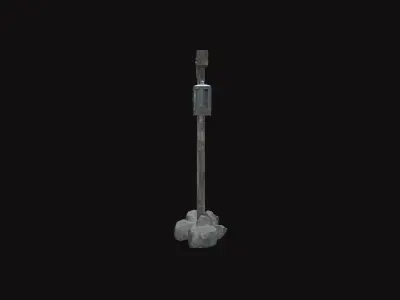 Street Lantern Low-poly 3D model shop
