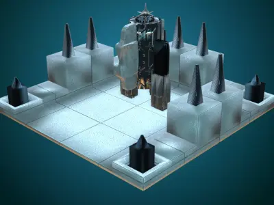 Sci-Fi Structure V 3D model