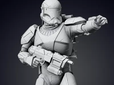 Republic Commando Figurine - Pose 3 3D print model