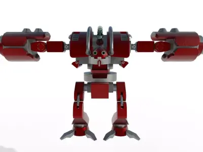 Nitro robot Low-poly 3D model