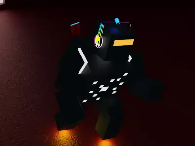 Cube character 3D model