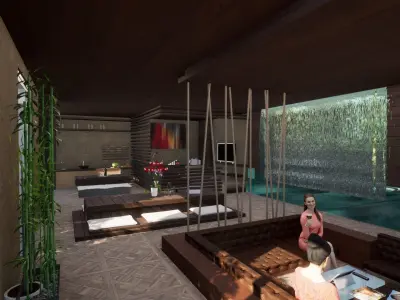 Revit studio apartment interior design 3D model