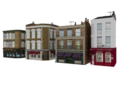 London houses 3 3D model