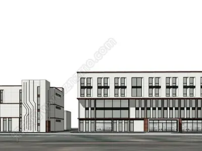 Entrepreneurship Incubation Industrial Park 3D model