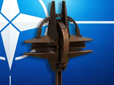 Stylized NATO Star Sculpture  -Military Art 3D model