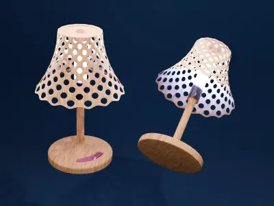 Bed Lamp 3D model