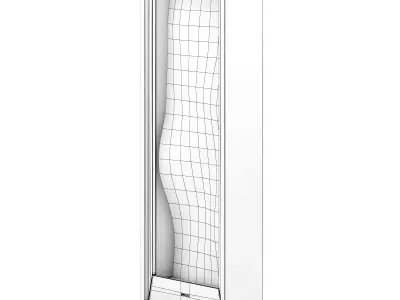 Wall Gas Fireplace 3 3D model