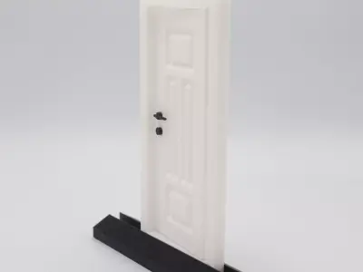 Functional Door style 3  3D print model