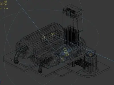 Space-energy cylinder 01 3D model