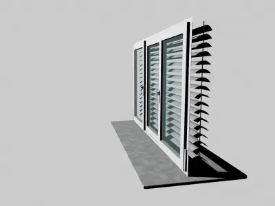 Window and blinds Free 3D model