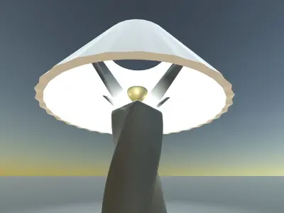 twisted lamp model Low-poly 3D model
