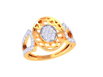  Women Ring MTL 3dm STL OBJ FBX Details 3D print model 2