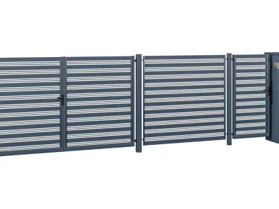 Collection of Gate Window and Door 3D model