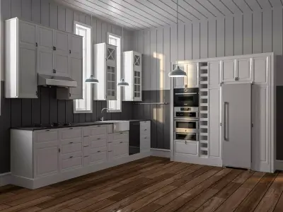 ikea sektion bodbyn kitchen 3D model