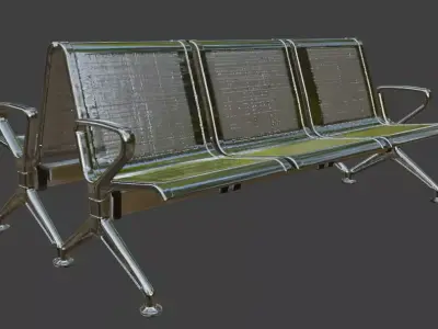 Waiting Bench 3D model