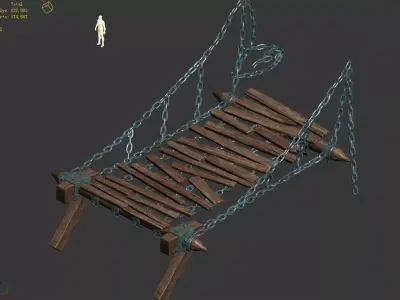 Underground Palace Entrance - Iron Bridge 3D model