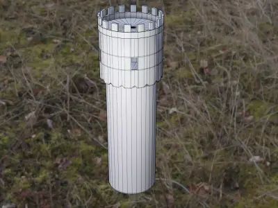 Medieval Tower  Free low-poly 3D model