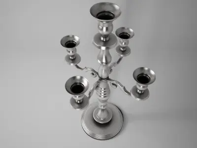 Antique Candle Holder 3D model buy