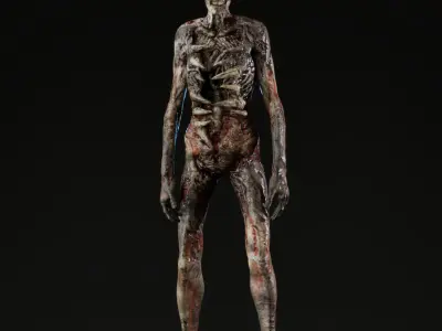 Zombie Low-poly 3D model