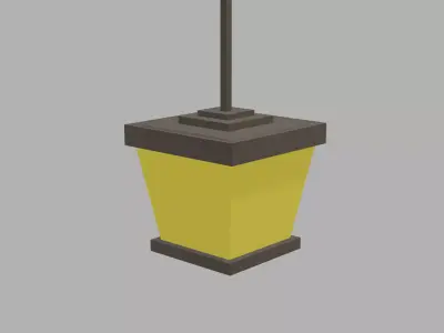 Simple Lamp Low-poly 3D model purchase