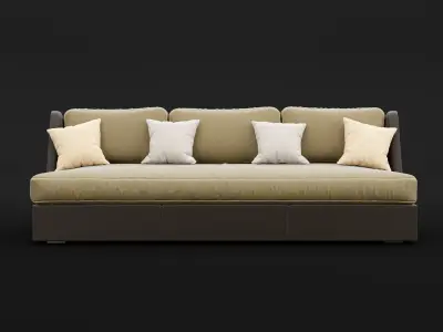 Sofa whith pillow 3D model