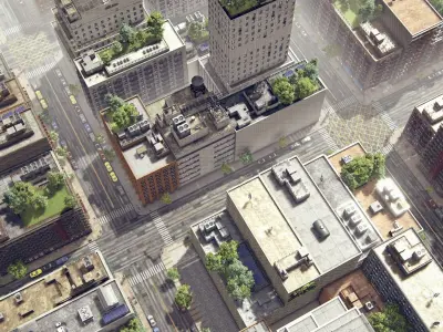 Realistic Unity City 3 Low-poly 3D model