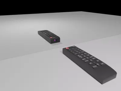 TV Remote Free 3D model