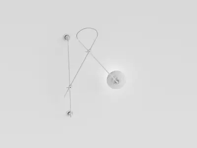 Adjustable 2arms Wall Lamp Woandwe 3d model 3D model