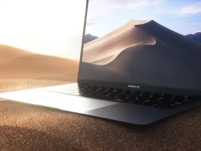 MacBook Air Low-poly 3D model