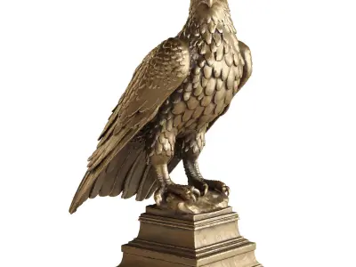 eagle statue 2 3D model