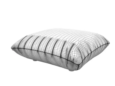 Bellavita Armchair and Pouf 3D model