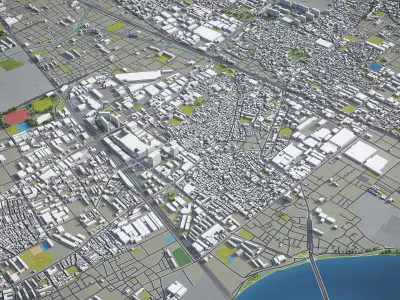 Amagasaki Low-poly 3D model