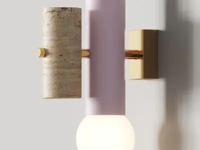 UTU Soulful Lighting Pyppe I Wall Lamp 3D model